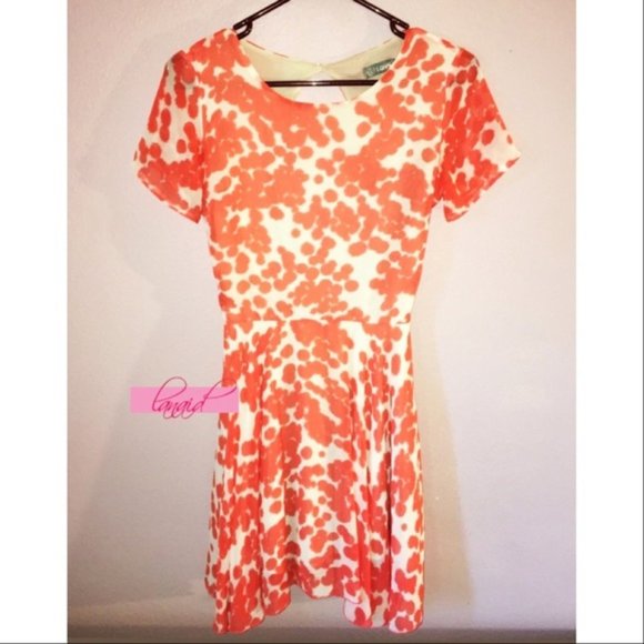 LF Open Back Cut-Out Cutout Backless Fit & Flare Skater Scuba Chiffon Mini Dress - Picture 2 of 5